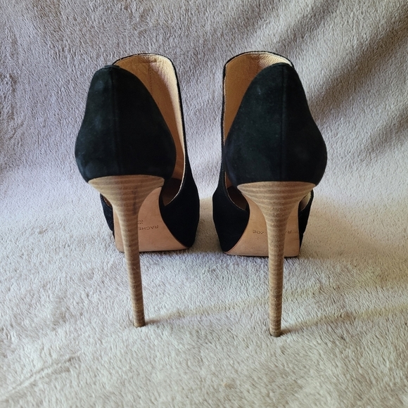 Rachel Zoe Lynette black suede heels size 9 - Picture 5 of 12